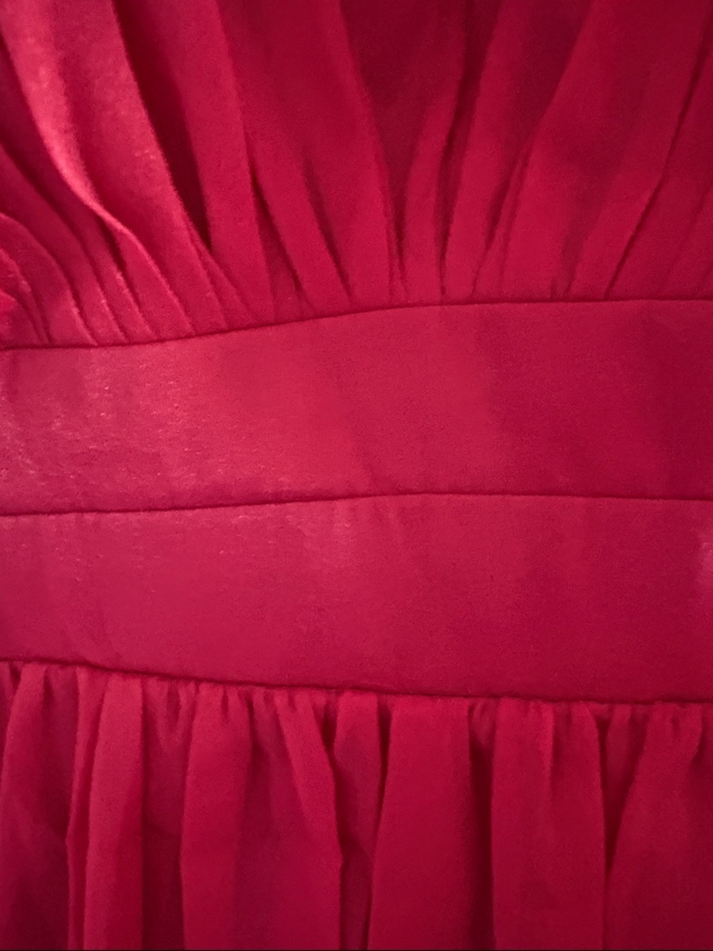 Mac Duggal RUFFLED SHOULDER CUT OUT SOFT TIE BACK TIERED GOWN size 6 - Picture 3 of 10